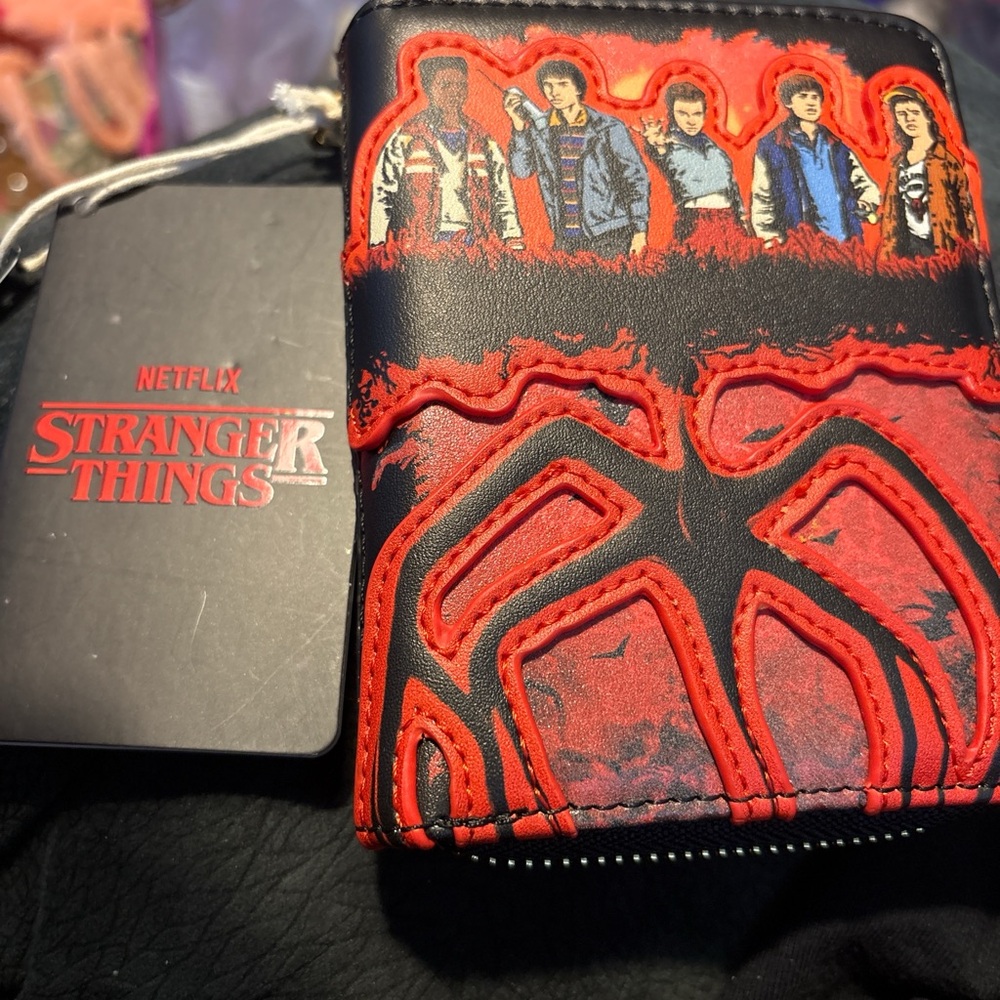 Loungefly Black and Red Stranger Things Wallet